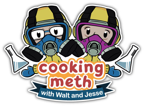 Cooking Meth With Walt And Jesse (V1)  - Printed Sticker Decal