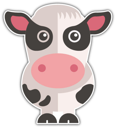 Cow (V1)  - Printed Sticker Decal