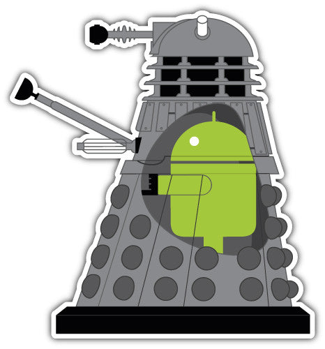 Darlek Android (V1)  - Printed Sticker Decal