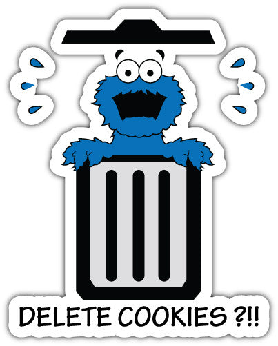 Delete Cookies (V1)  - Printed Sticker Decal