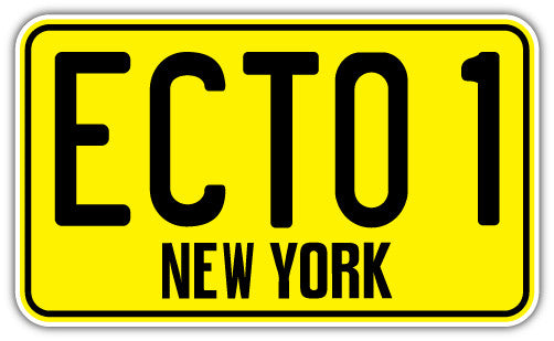 Ecto 1 New York (V1)  - Printed Sticker Decal