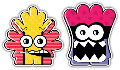 Funny Monsters (V1)  - Printed Sticker Decal