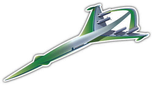 Green Plane (V1)  - Printed Sticker Decal