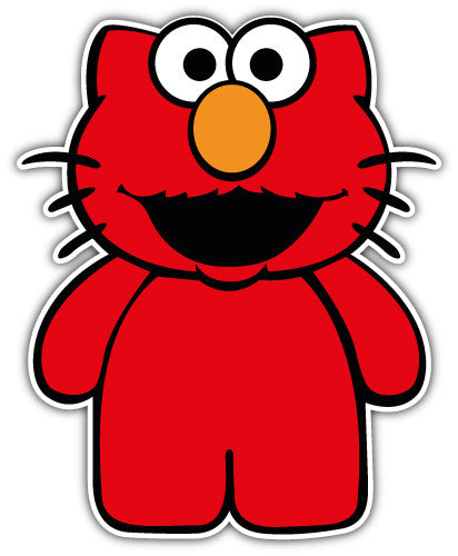 Hello Kitty Elmo (V1)  - Printed Sticker Decal