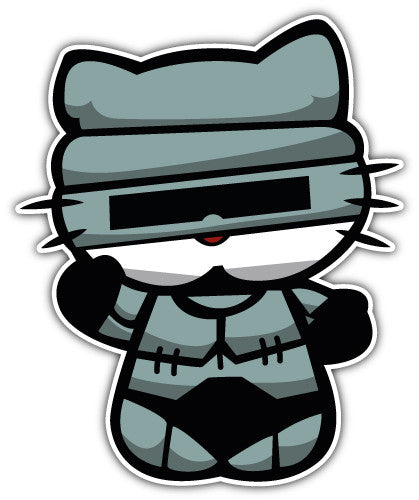 Hello Kitty Robocop (V1)  - Printed Sticker Decal