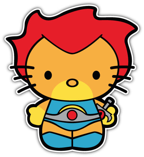 Hello Kitty Thundercat (V1)  - Printed Sticker Decal