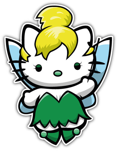 Hello Kitty Tinkerbell (V1)  - Printed Sticker Decal