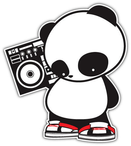 Hip Hop Panda (V1)  - Printed Sticker Decal