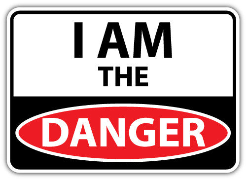 I Am The Danger (V1)  - Printed Sticker Decal