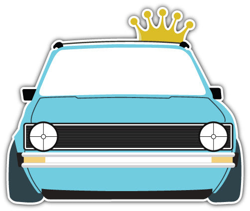 King Of Retro (V1)  - Printed Sticker Decal