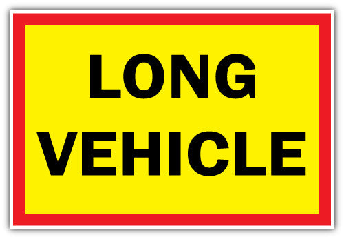 Long Vehicle (V1)  - Printed Sticker Decal