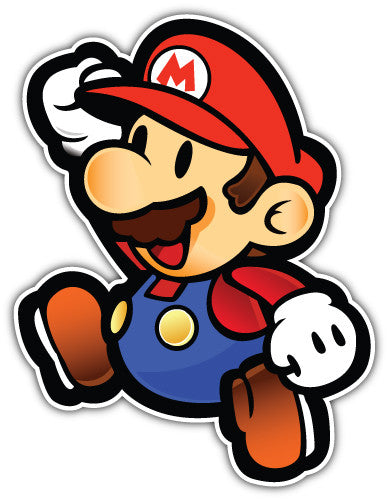 Mario (V1)  - Printed Sticker Decal