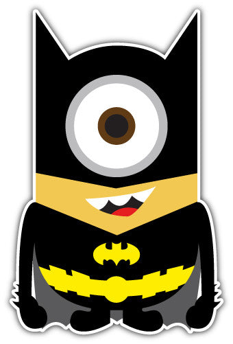 Minion Batman (V1)  - Printed Sticker Decal