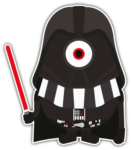 Minion Darth Vader (V1)  - Printed Sticker Decal