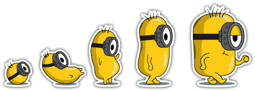 Minion Evolution (V1)  - Printed Sticker Decal