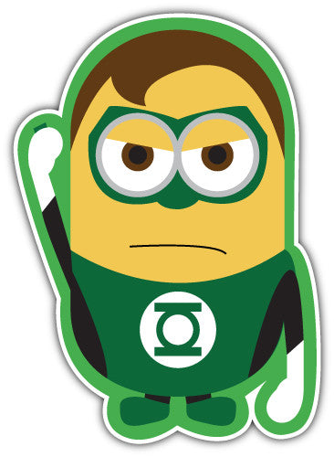 Minion Green Lantern (V1)  - Printed Sticker Decal