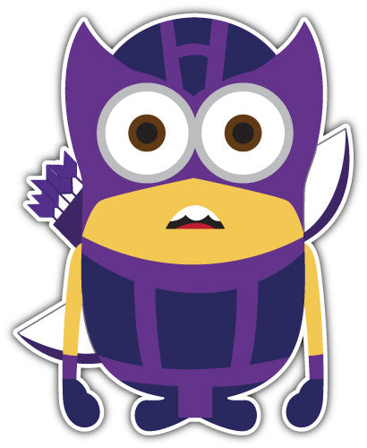 Minion Hawkeye (V1)  - Printed Sticker Decal