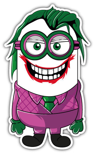 Minion Joker (V1)  - Printed Sticker Decal