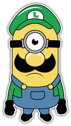 Minion Luigi (V1)  - Printed Sticker Decal