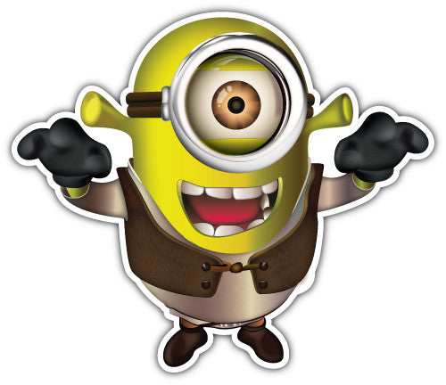 Minion Shrek (V1)  - Printed Sticker Decal