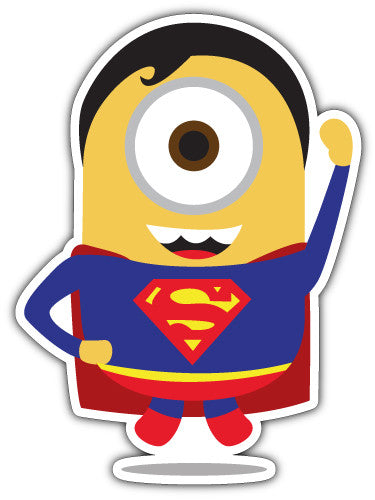 Minion Superman (V1)  - Printed Sticker Decal