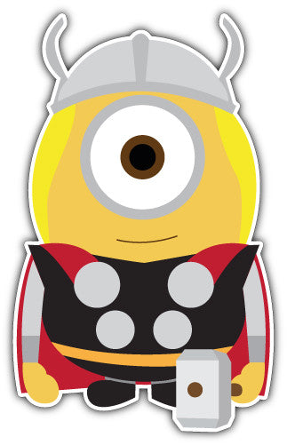 Minion Thor (V1)  - Printed Sticker Decal