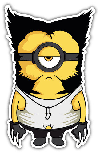 Minion Wolverine (V1)  - Printed Sticker Decal