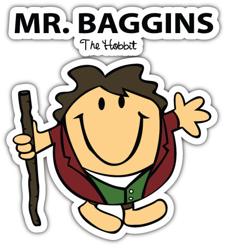 Mr Baggins (V1)  - Printed Sticker Decal