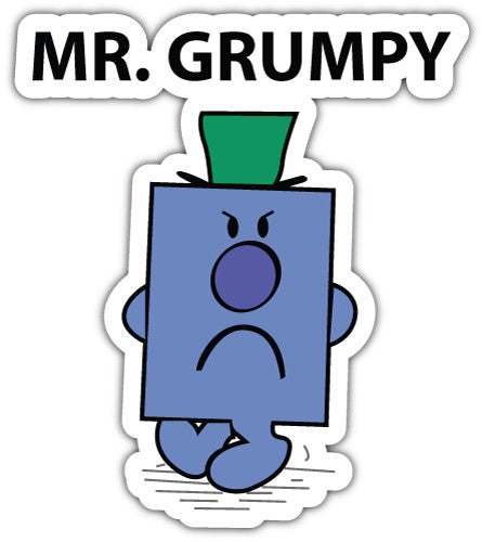 Mr Grumpy (V1)  - Printed Sticker Decal