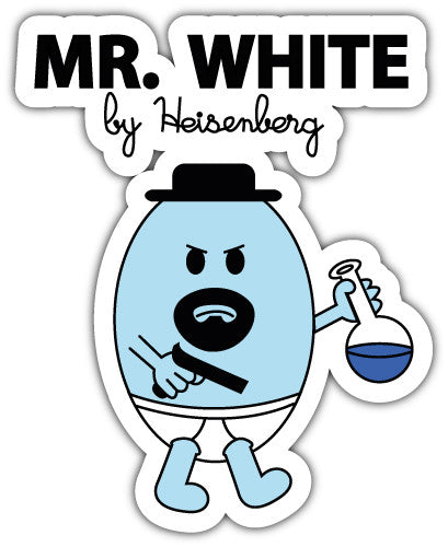 Mr White (V1)  - Printed Sticker Decal