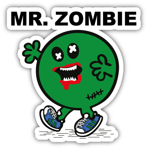 Mr Zombie (V1)  - Printed Sticker Decal