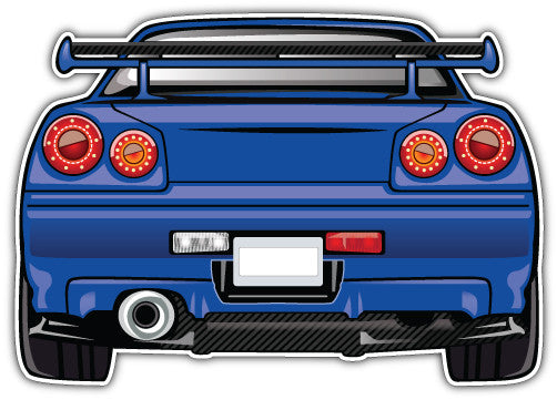 Nissan Skyline R34 (V1)  - Printed Sticker Decal