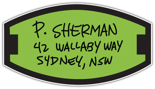 P Sherman 42 Wallaby Way Sydnet Nsw (V1)  - Printed Sticker Decal