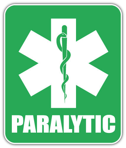 Paralytic (V1)  - Printed Sticker Decal