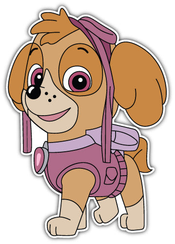 Paw Patrol Dog (V5)  - Printed Sticker Decal