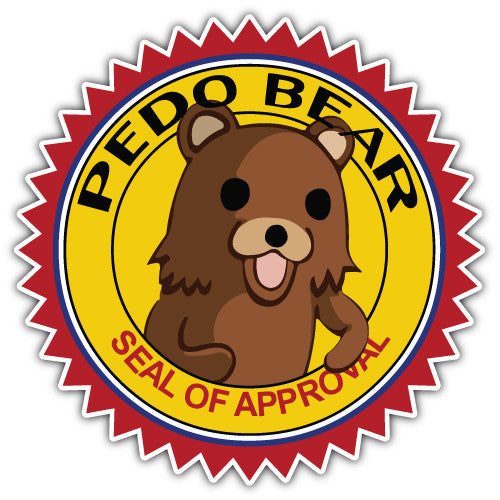 Pedo Bear Seal (V1)  - Printed Sticker Decal