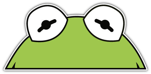 Peeping Kermit (V1)  - Printed Sticker Decal