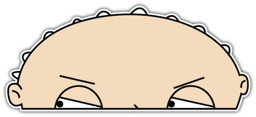 Peeping Stewie (V1)  - Printed Sticker Decal