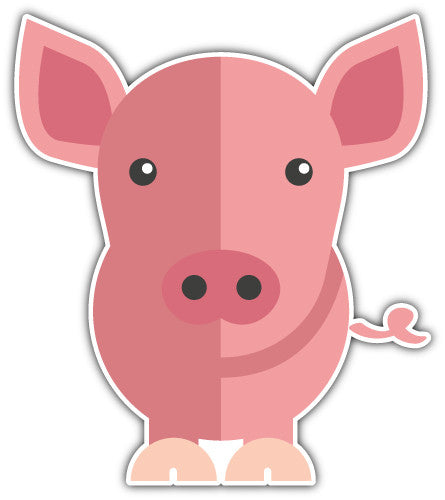 Pig (V1)  - Printed Sticker Decal