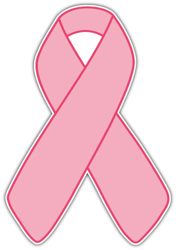 Pink Ribbon (V1)  - Printed Sticker Decal