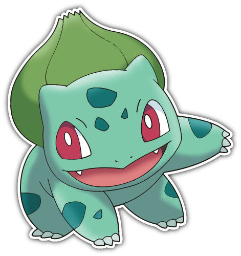 Pokemon Bulbasaur (V1)  - Printed Sticker Decal