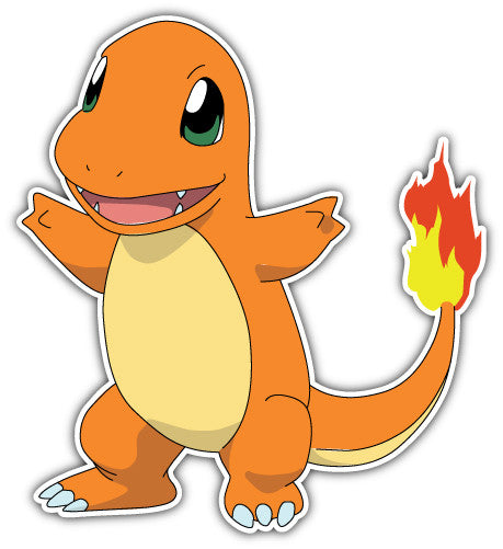 Pokemon Charmander (V1)  - Printed Sticker Decal