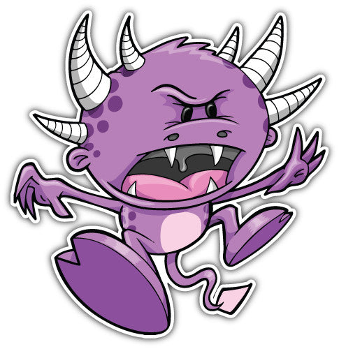 Purple Monster (V1)  - Printed Sticker Decal