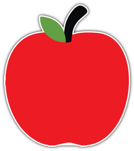 Red Apple (V1)  - Printed Sticker Decal