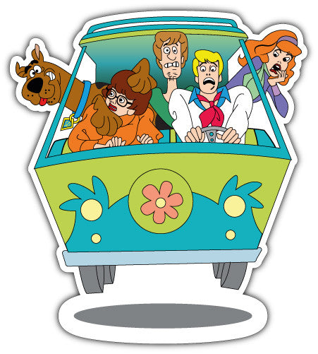 Scooby Doo Mystery Machine (V1)  - Printed Sticker Decal