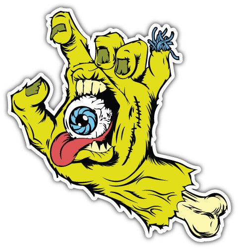 Screaming Hand (V2)  - Printed Sticker Decal