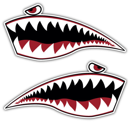 Shark Teeth (V1)  - Printed Sticker Decal