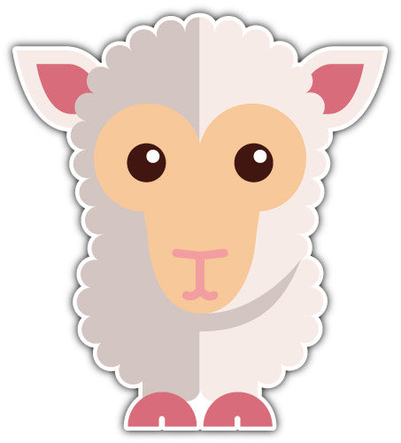 Sheep (V1)  - Printed Sticker Decal