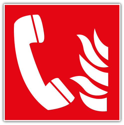 Sign Emergency Telephone (V2)  - Printed Sticker Decal