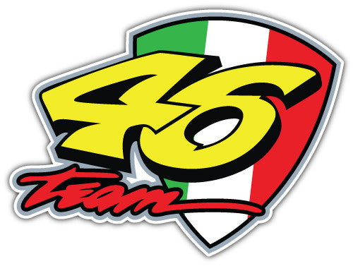 Team Fiat Valentino Rossi (V1)  - Printed Sticker Decal